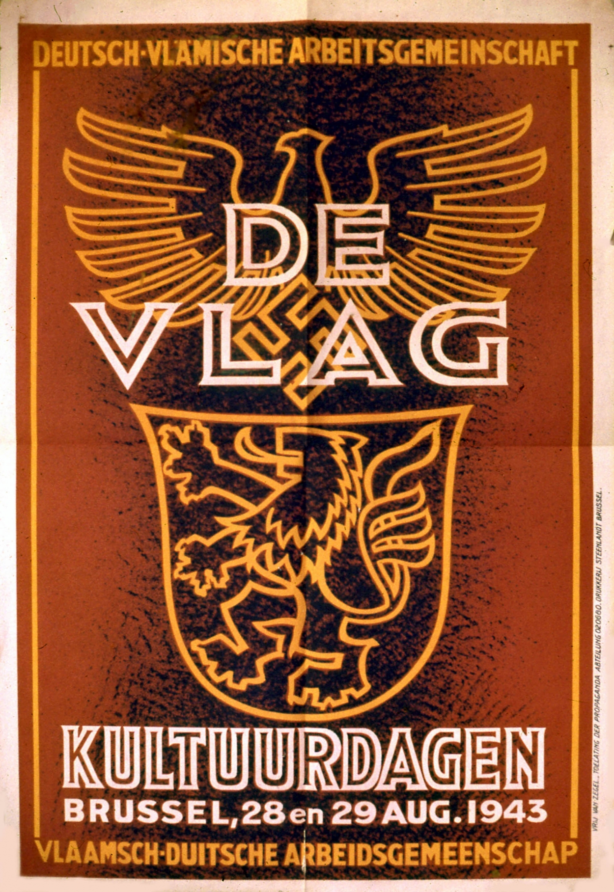 Le logo du parti collabo de Vlag Le logo du parti collabo de Vlag