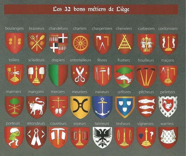 Les 32 bons métiers de la Principauté de Liège Les 32 bons métiers de la Principauté de Liège