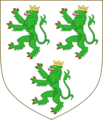 Les armoiries de la famille Lannoy