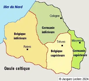 Ce que deviendra plus tard la Province de Belgica Ce que deviendra plus tard la Province de Belgica