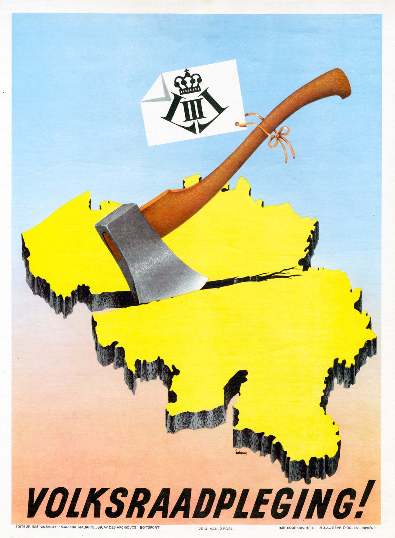 Affiche de propagande du Mouvement Flamand