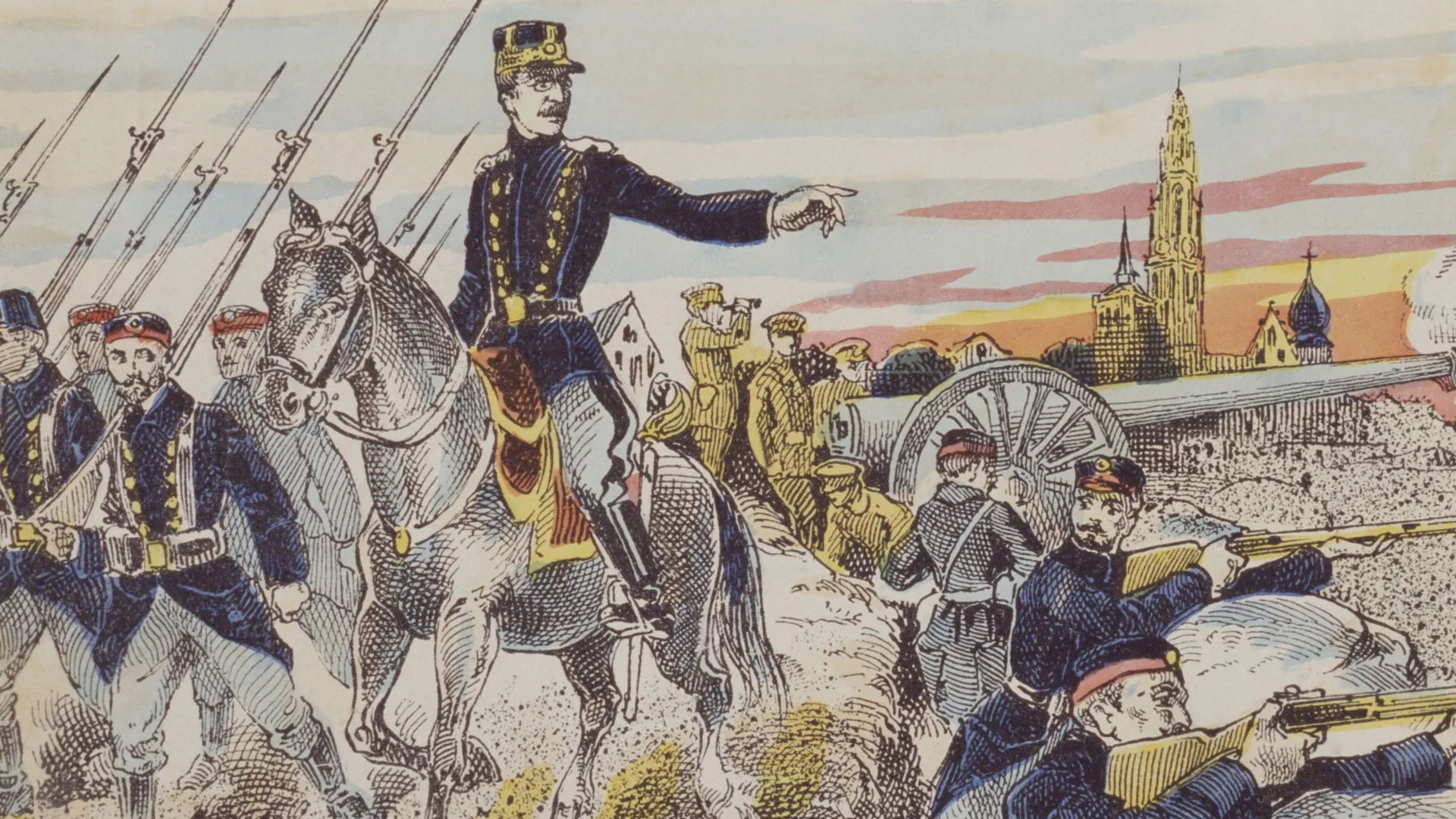 Albert Ier le roi soldat commandant ses troupes