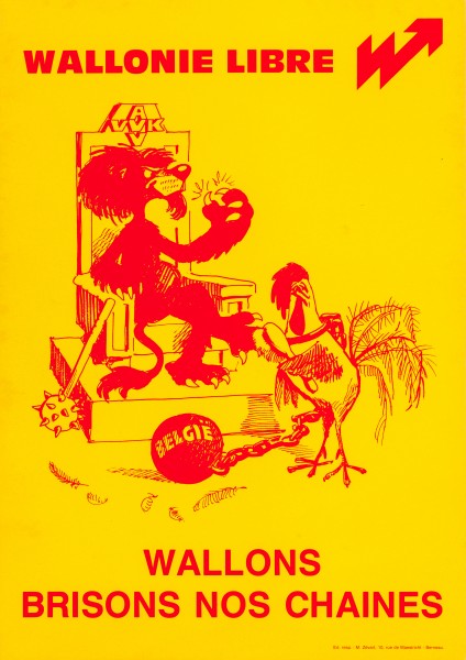 Affiche de propagande du Mouvement Wallon