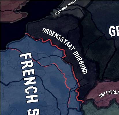 La Bourgogne SS Ordenstaat avant la guerre avec l’État français en 1963