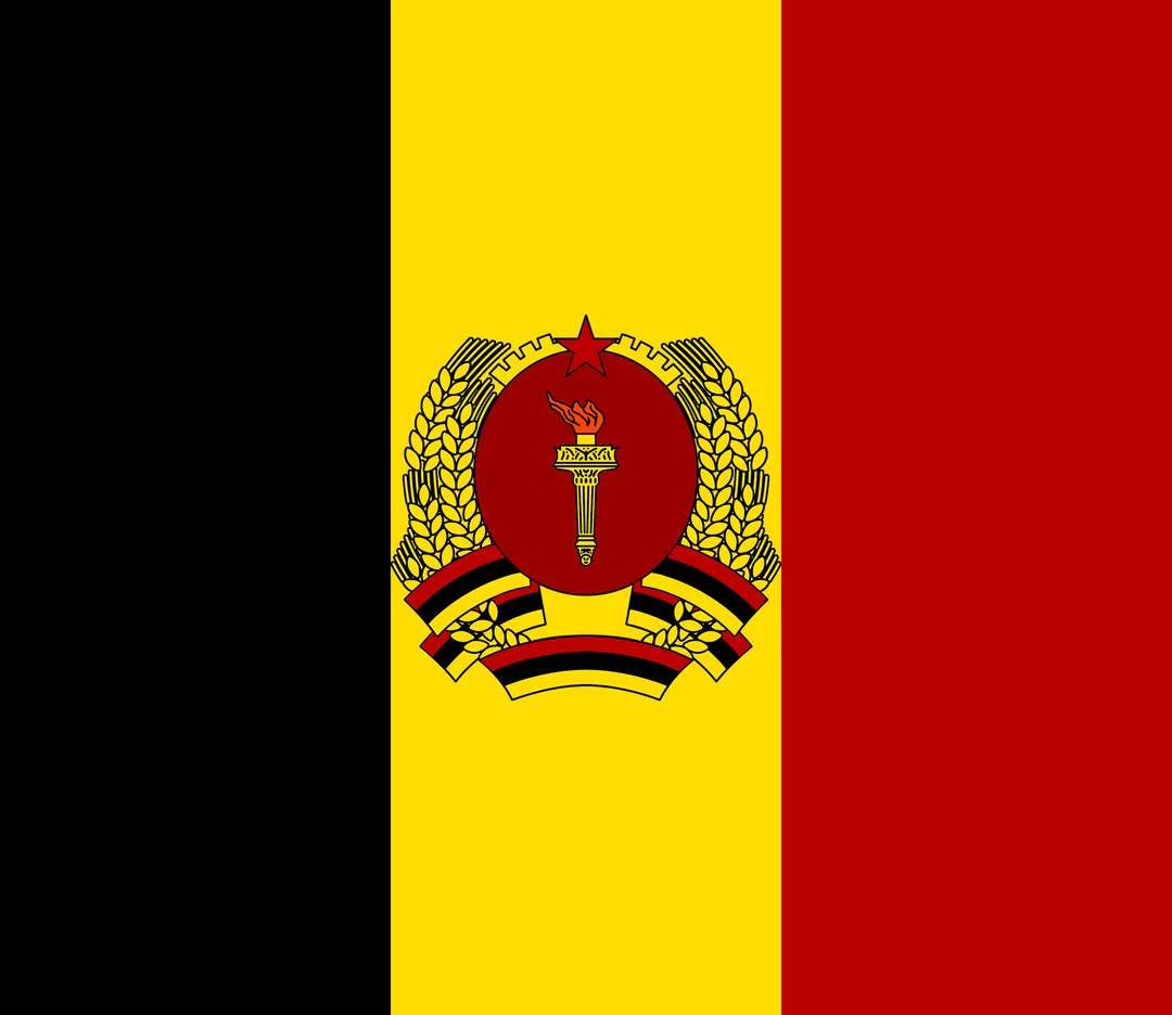 Drapeau de la République populaire de Belgique